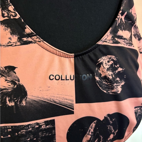 Collusion womens one piece swimsuit. Size 12 - Picture 7 of 7